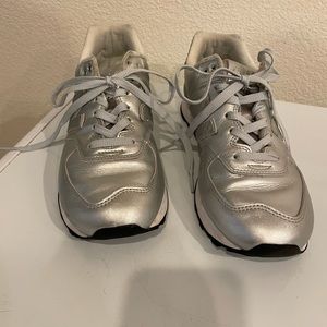 New Balance 574 Silver/Glitter Punk sneakers